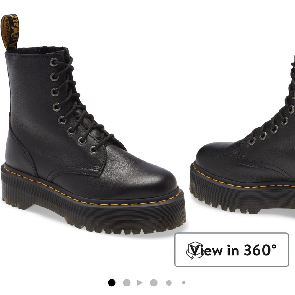 Dr. Martens Jadon Pisa Platform Black Boots size 8